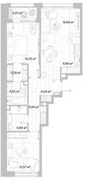 2-BD Apartment Sale, 77.85平方米 at Mys, derevnya Likino, Odintsovskiy Urban District, Moscow Region, Russia #2 2-BD Apartment Sale, 77.85平方米 at Mys, derevnya Likino, Odintsovskiy Urban District, Moscow Region, Russia #2