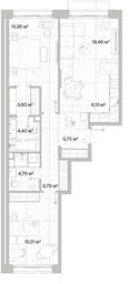 2-BD Apartment Sale, 80.85平方米 at Mys, derevnya Likino, Odintsovskiy Urban District, Moscow Region, Russia #3 2-BD Apartment Sale, 80.85平方米 at Mys, derevnya Likino, Odintsovskiy Urban District, Moscow Region, Russia #3