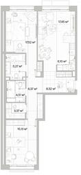 2-BD Apartment Sale, 84.04平方米 at Mys, derevnya Likino, Odintsovskiy Urban District, Moscow Region, Russia #3 2-BD Apartment Sale, 84.04平方米 at Mys, derevnya Likino, Odintsovskiy Urban District, Moscow Region, Russia #3