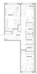 2-BD Apartment Sale, 80.5平方米 at Mys, derevnya Likino, Odintsovskiy Urban District, Moscow Region, Russia #2 2-BD Apartment Sale, 80.5平方米 at Mys, derevnya Likino, Odintsovskiy Urban District, Moscow Region, Russia #2