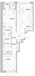 2-BD Apartment Sale, 77.84平方米 at Mys, derevnya Likino, Odintsovskiy Urban District, Moscow Region, Russia #2 2-BD Apartment Sale, 77.84平方米 at Mys, derevnya Likino, Odintsovskiy Urban District, Moscow Region, Russia #2