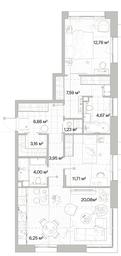 2-BD Apartment Sale, 82.26平方米 at Mys, derevnya Likino, Odintsovskiy Urban District, Moscow Region, Russia #2 2-BD Apartment Sale, 82.26平方米 at Mys, derevnya Likino, Odintsovskiy Urban District, Moscow Region, Russia #2