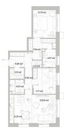 2-BD Apartment Sale, 82.27 sq. m. at Mys, derevnya Likino, Odintsovskiy Urban District, Moscow Region, Russia #3 2-BD Apartment Sale, 82.27 sq. m. at Mys, derevnya Likino, Odintsovskiy Urban District, Moscow Region, Russia #3