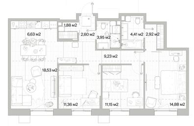 3-BD Apartment Sale, 87.54平方米 at Mys, derevnya Likino, Odintsovskiy Urban District, Moscow Region, Russia #2 3-BD Apartment Sale, 87.54平方米 at Mys, derevnya Likino, Odintsovskiy Urban District, Moscow Region, Russia #2