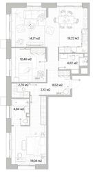 2-BD Apartment Sale, 87.27 sq. m. at Mys, derevnya Likino, Odintsovskiy Urban District, Moscow Region, Russia #2 2-BD Apartment Sale, 87.27 sq. m. at Mys, derevnya Likino, Odintsovskiy Urban District, Moscow Region, Russia #2
