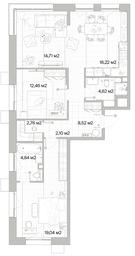 2-BD Apartment Sale, 87.27平方米 at Mys, derevnya Likino, Odintsovskiy Urban District, Moscow Region, Russia #3 2-BD Apartment Sale, 87.27平方米 at Mys, derevnya Likino, Odintsovskiy Urban District, Moscow Region, Russia #3