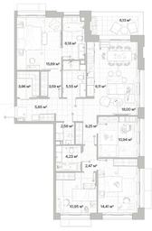 4-BD Apartment Sale, 121.39平方米 at Mys, derevnya Likino, Odintsovskiy Urban District, Moscow Region, Russia #3 4-BD Apartment Sale, 121.39平方米 at Mys, derevnya Likino, Odintsovskiy Urban District, Moscow Region, Russia #3
