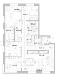 4-BD Apartment Sale, 126.56平方米 at Mys, derevnya Likino, Odintsovskiy Urban District, Moscow Region, Russia #2 4-BD Apartment Sale, 126.56平方米 at Mys, derevnya Likino, Odintsovskiy Urban District, Moscow Region, Russia #2