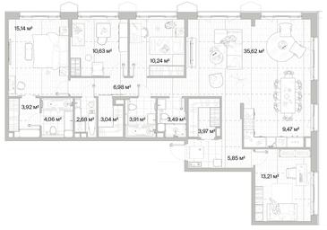 4-BD Apartment Sale, 132.2平方米 at Mys, derevnya Likino, Odintsovskiy Urban District, Moscow Region, Russia #3 4-BD Apartment Sale, 132.2平方米 at Mys, derevnya Likino, Odintsovskiy Urban District, Moscow Region, Russia #3