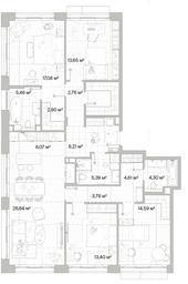 4-BD Apartment Sale, 133.65平方米 at Mys, derevnya Likino, Odintsovskiy Urban District, Moscow Region, Russia #2 4-BD Apartment Sale, 133.65平方米 at Mys, derevnya Likino, Odintsovskiy Urban District, Moscow Region, Russia #2