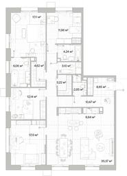4-BD Apartment Sale, 143.66平方米 at Mys, derevnya Likino, Odintsovskiy Urban District, Moscow Region, Russia #2 4-BD Apartment Sale, 143.66平方米 at Mys, derevnya Likino, Odintsovskiy Urban District, Moscow Region, Russia #2