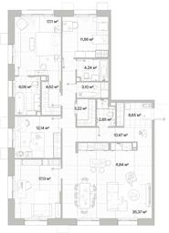 4-BD Apartment Sale, 143.66平方米 at Mys, derevnya Likino, Odintsovskiy Urban District, Moscow Region, Russia #2