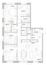 4-BD Apartment Sale, 143.66平方米 at Mys, derevnya Likino, Odintsovskiy Urban District, Moscow Region, Russia #3 4-BD Apartment Sale, 143.66平方米 at Mys, derevnya Likino, Odintsovskiy Urban District, Moscow Region, Russia #3