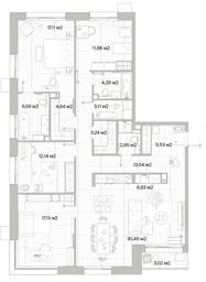 4-BD Apartment Sale, 139.66平方米 at Mys, derevnya Likino, Odintsovskiy Urban District, Moscow Region, Russia #3 4-BD Apartment Sale, 139.66平方米 at Mys, derevnya Likino, Odintsovskiy Urban District, Moscow Region, Russia #3