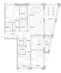 4-BD Apartment Sale, 140.87平方米 at Mys, derevnya Likino, Odintsovskiy Urban District, Moscow Region, Russia #3 4-BD Apartment Sale, 140.87平方米 at Mys, derevnya Likino, Odintsovskiy Urban District, Moscow Region, Russia #3
