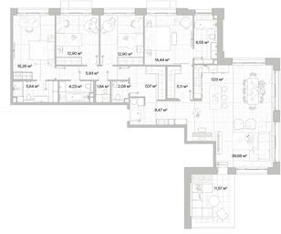 4-BD Apartment Sale, 153.8平方米 at Mys, derevnya Likino, Odintsovskiy Urban District, Moscow Region, Russia #3 4-BD Apartment Sale, 153.8平方米 at Mys, derevnya Likino, Odintsovskiy Urban District, Moscow Region, Russia #3