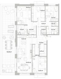 4-BD Apartment Sale, 141.57平方米 at Mys, derevnya Likino, Odintsovskiy Urban District, Moscow Region, Russia #2 4-BD Apartment Sale, 141.57平方米 at Mys, derevnya Likino, Odintsovskiy Urban District, Moscow Region, Russia #2