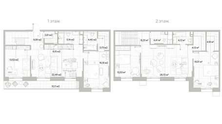 4-BD Apartment Sale, 169.66平方米 at Mys, derevnya Likino, Odintsovskiy Urban District, Moscow Region, Russia #2 4-BD Apartment Sale, 169.66平方米 at Mys, derevnya Likino, Odintsovskiy Urban District, Moscow Region, Russia #2