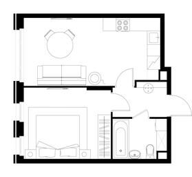 2-BD Apartment Sale, 40.6 sq. m. at Peredelkino Blizhnee, Korneya Chukovskogo Street, 1, Vnukovskoye Settlement, Moscow, Russia #2 2-BD Apartment Sale, 40.6 sq. m. at Peredelkino Blizhnee, Korneya Chukovskogo Street, 1, Vnukovskoye Settlement, Moscow, Russia #2