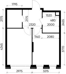 Apartment Sale, 39.2平方米 at Peredelkino Blizhnee, Korneya Chukovskogo Street, 1, Vnukovskoye Settlement, Moscow, Russia #4