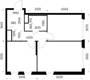 2-BD Apartment Sale, 56.8 sq. m. at Peredelkino Blizhnee, Korneya Chukovskogo Street, 1, Vnukovskoye Settlement, Moscow, Russia #4