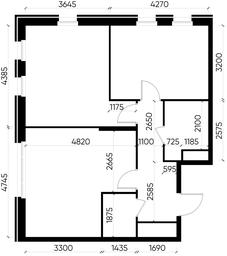 3-BD Apartment Sale, 64.8 sq. m. at Peredelkino Blizhnee, Korneya Chukovskogo Street, 1, Vnukovskoye Settlement, Moscow, Russia #4