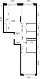 2-BD Apartment Sale, 62.7 sq. m. at Peredelkino Blizhnee, Korneya Chukovskogo Street, 1, Vnukovskoye Settlement, Moscow, Russia #4