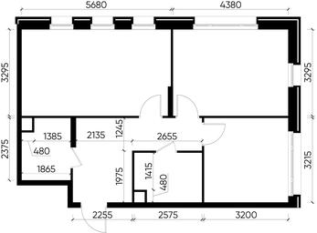 2-BD Apartment Sale, 62.7 sq. m. at Peredelkino Blizhnee, Korneya Chukovskogo Street, 1, Vnukovskoye Settlement, Moscow, Russia #4