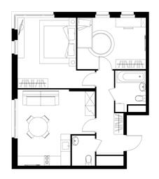 3-BD Apartment Sale, 64.8 sq. m. at Peredelkino Blizhnee, Korneya Chukovskogo Street, 1, Vnukovskoye Settlement, Moscow, Russia #2