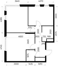 3-BD Apartment Sale, 64.8 sq. m. at Peredelkino Blizhnee, Korneya Chukovskogo Street, 1, Vnukovskoye Settlement, Moscow, Russia #4