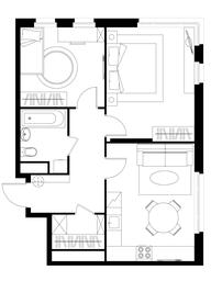 2-BD Apartment Sale, 59.1 sq. m. at Peredelkino Blizhnee, Korneya Chukovskogo Street, 1, Vnukovskoye Settlement, Moscow, Russia #2 2-BD Apartment Sale, 59.1 sq. m. at Peredelkino Blizhnee, Korneya Chukovskogo Street, 1, Vnukovskoye Settlement, Moscow, Russia #2