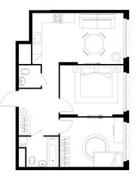2-BD Apartment Sale, 58.3 sq. m. at Peredelkino Blizhnee, Korneya Chukovskogo Street, 1, Vnukovskoye Settlement, Moscow, Russia #2 2-BD Apartment Sale, 58.3 sq. m. at Peredelkino Blizhnee, Korneya Chukovskogo Street, 1, Vnukovskoye Settlement, Moscow, Russia #2