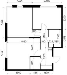 3-BD Apartment Sale, 64.8 sq. m. at Peredelkino Blizhnee, Korneya Chukovskogo Street, 1, Vnukovskoye Settlement, Moscow, Russia #4