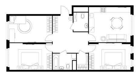 3-BD Apartment Sale, 89.7平方米 at Peredelkino Blizhnee, Korneya Chukovskogo Street, 1, Vnukovskoye Settlement, Moscow, Russia #2 3-BD Apartment Sale, 89.7平方米 at Peredelkino Blizhnee, Korneya Chukovskogo Street, 1, Vnukovskoye Settlement, Moscow, Russia #2