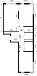 2-BD Apartment Sale, 70.2 sq. m. at Peredelkino Blizhnee, Korneya Chukovskogo Street, 1, Vnukovskoye Settlement, Moscow, Russia #4