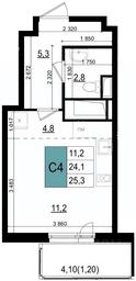 Apartment Sale, 25.3 sq. m. at Mikrorayon 6 6A, 6A mikrorayon, Odintsovo, Moscow Region, Russia #3 Apartment Sale, 25.3 sq. m. at Mikrorayon 6 6A, 6A mikrorayon, Odintsovo, Moscow Region, Russia #3