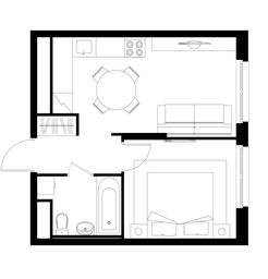 Apartment Sale, 34.5 sq. m. at Pervyi Moskovskiy, ulitsa Bianki, 1, Moskovskiy, Moscow, Russia #4