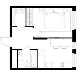 Apartment Sale, 34.8平方米 at Pervyi Moskovskiy, ulitsa Bianki, 1, Moskovskiy, Moscow, Russia #4