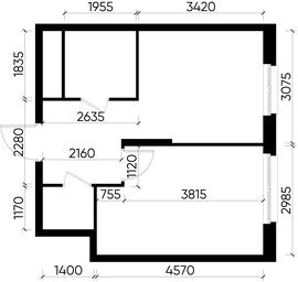 Apartment Sale, 34.4 sq. m. at Pervyi Moskovskiy, ulitsa Bianki, 1, Moskovskiy, Moscow, Russia #3
