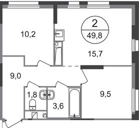 2-BD Apartment Sale, 49.8 sq. m. at Pervyi Moskovskiy, ulitsa Bianki, 1, Moskovskiy, Moscow, Russia #2 2-BD Apartment Sale, 49.8 sq. m. at Pervyi Moskovskiy, ulitsa Bianki, 1, Moskovskiy, Moscow, Russia #2