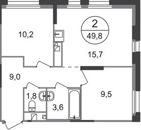 2-BD Apartment Sale, 49.8 sq. m. at Pervyi Moskovskiy, ulitsa Bianki, 1, Moskovskiy, Moscow, Russia #2 2-BD Apartment Sale, 49.8 sq. m. at Pervyi Moskovskiy, ulitsa Bianki, 1, Moskovskiy, Moscow, Russia #2