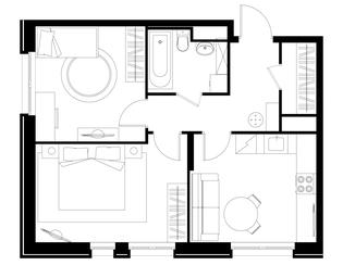 2-BD Apartment Sale, 52 sq. m. at Pervyi Moskovskiy, ulitsa Bianki, 1, Moskovskiy, Moscow, Russia #4