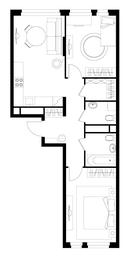 2-BD Apartment Sale, 61.8 sq. m. at Peredelkino Blizhnee, Korneya Chukovskogo Street, 1, Vnukovskoye Settlement, Moscow, Russia #4