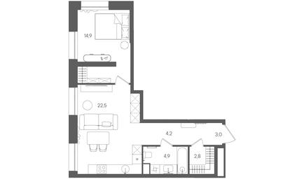 Продажа 1-комн. квартиры, 52,3 м² в ЖК «Райс (Rise)», ЖК Стоун Райс, район Лефортово, Юго-Восточный административный округ, Москва, Россия #2 Продажа 1-комн. квартиры, 52,3 м² в ЖК «Райс (Rise)», ЖК Стоун Райс, район Лефортово, Юго-Восточный административный округ, Москва, Россия #2