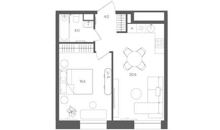 Продажа 1-комн. квартиры, 45,2 м² в ЖК «Райс (Rise)», ЖК Стоун Райс, район Лефортово, Юго-Восточный административный округ, Москва, Россия #2