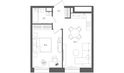 Продажа 1-комн. квартиры, 45,3 м² в ЖК «Райс (Rise)», ЖК Стоун Райс, район Лефортово, Юго-Восточный административный округ, Москва, Россия #2 Продажа 1-комн. квартиры, 45,3 м² в ЖК «Райс (Rise)», ЖК Стоун Райс, район Лефортово, Юго-Восточный административный округ, Москва, Россия #2