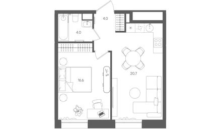 Продажа 1-комн. квартиры, 45,3 м² в ЖК «Райс (Rise)», ЖК Стоун Райс, район Лефортово, Юго-Восточный административный округ, Москва, Россия #3 Продажа 1-комн. квартиры, 45,3 м² в ЖК «Райс (Rise)», ЖК Стоун Райс, район Лефортово, Юго-Восточный административный округ, Москва, Россия #3