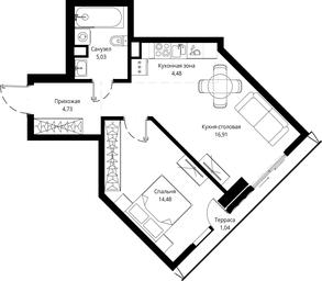 1-BD Apartment Sale, 47.34 sq. m. at Jois, 3rd Silikatny Drive, 10, Moscow, Russia #3 1-BD Apartment Sale, 47.34 sq. m. at Jois, 3rd Silikatny Drive, 10, Moscow, Russia #3