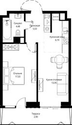 1-BD Apartment Sale, 51.19 sq. m. at Jois, 3rd Silikatny Drive, 10, Moscow, Russia #4