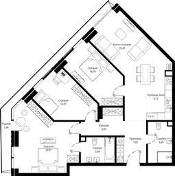 3-BD Apartment Sale, 115.73 sq. m. at Jois, 3rd Silikatny Drive, 10, Moscow, Russia #4